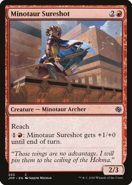 Minotaur Sureshot, Magic card JMP 350 — Jumpstart set