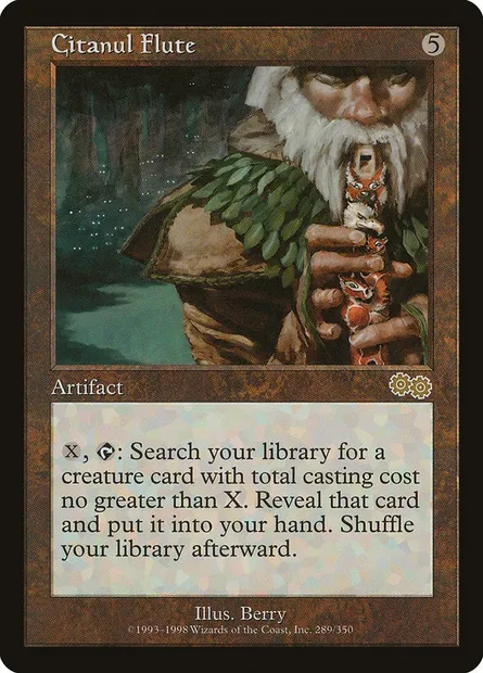 Flûte de citanule, carte Magic USG 289 — extension Epopée d'Urza