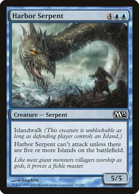 Harbor Serpent, Magic card M13 53 — Magic 2013 set