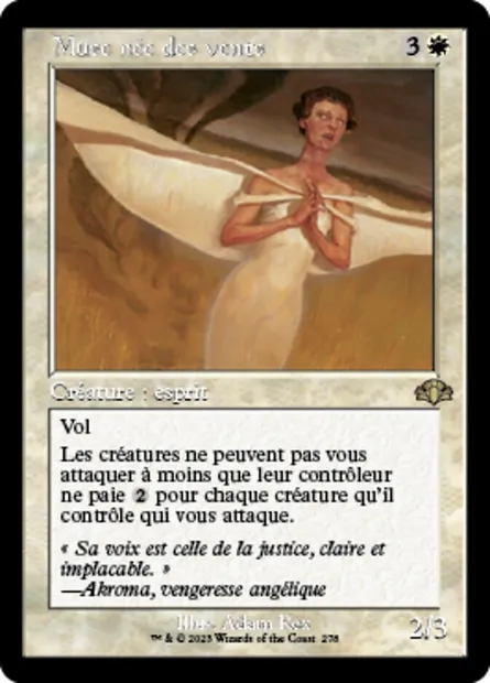 Muse née des vents, carte Magic DMR 278 — extension Dominaria Remastered