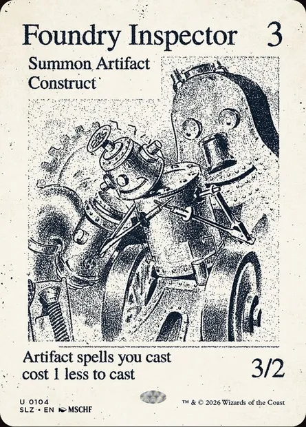 Foundry Inspector, Magic card SLZ 104 — The Zeta Set set