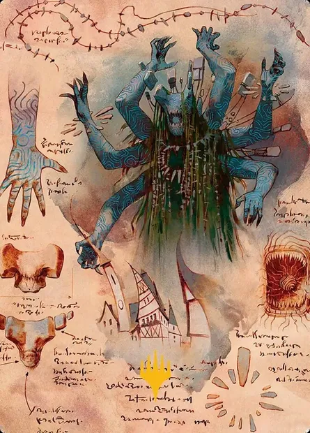 The Dawning Archaic // The Dawning Archaic, Magic card ASOS 29 — Secrets of Strixhaven Art Series set