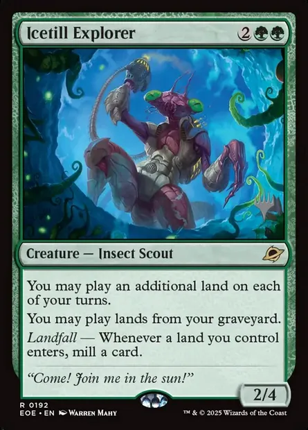 Icetill Explorer, Magic card PEOE 192p — Edge of Eternities Promos set