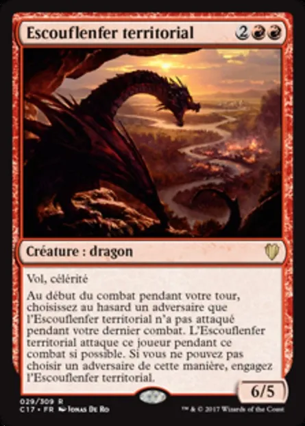 Escouflenfer territorial, carte Magic C17 29 — extension Commander 2017