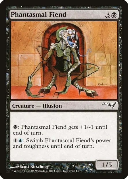 Phantasmal Fiend, Magic card CST 57a — Coldsnap Theme Decks set