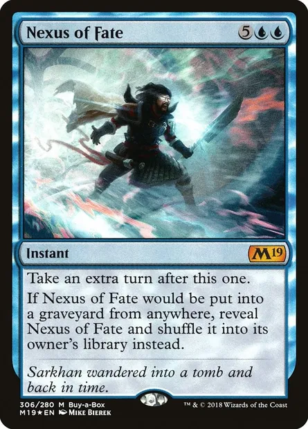 Nexus of Fate, Magic card M19 306 — Core Set 2019 set