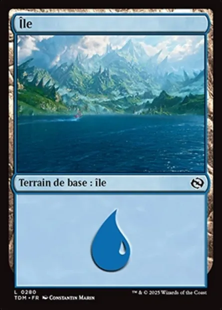 Île, carte Magic TDM 280 — extension Tarkir: Dragonstorm