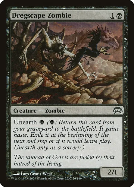 Dregscape Zombie, Magic card HOP 26 — Planechase set