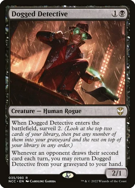 Dogged Detective, Magic card NCC 35 — New Capenna Commander set