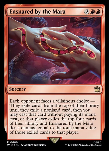 Ensnared by the Mara, Magic card WHO 689 — Doctor Who set