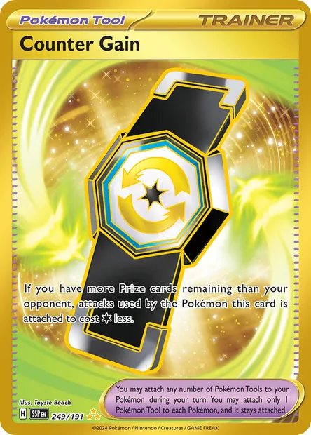 Counter Gain, Pokémon card SSP 249 — Surging Sparks set