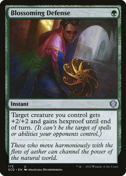 Blossoming Defense, Magic card SCD 173 — Starter Commander Decks set