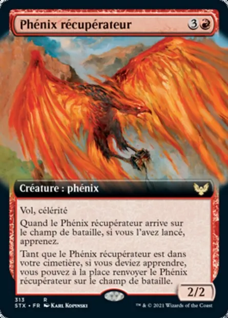 Phénix récupérateur, carte Magic STX 313 — extension Strixhaven: l'Académie des Mages