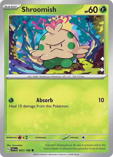 Shroomish, Pokémon card SVI 003 — Scarlet & Violet set