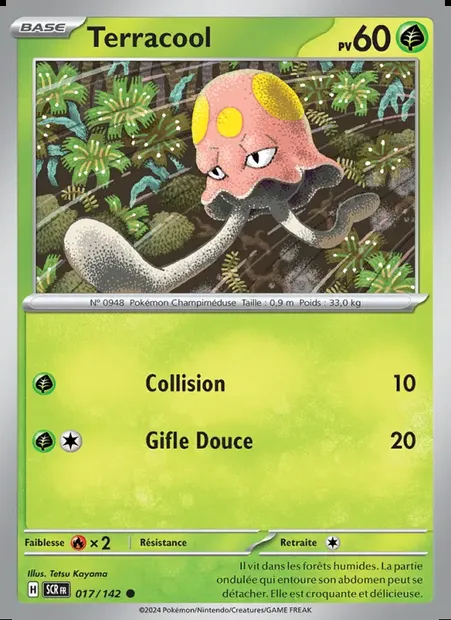 Terracool, carte Pokémon SCR 017 — extension Couronne Stellaire
