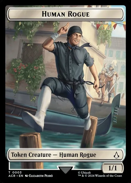 Human Rogue, carte Magic TACR 3 — extension Assassin's Creed Tokens
