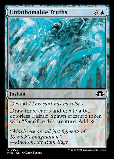 Unfathomable Truths, Magic card MH3 77 — Modern Horizons 3 set