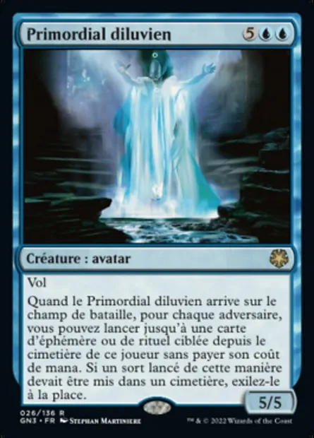 Primordial diluvien, carte Magic GN3 26 — extension Game Night: Free-for-All