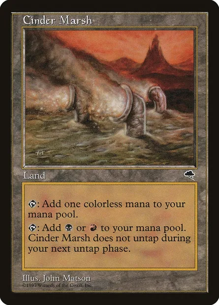 Cinder Marsh, Magic card TMP 317 — Tempest set
