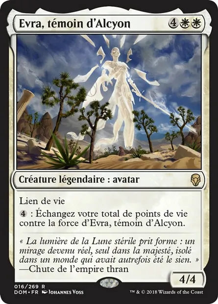Evra, témoin d'Alcyon, carte Magic DOM 16 — extension Dominaria
