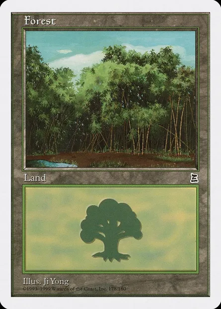 Forest, Magic card PTK 178 — Portal Three Kingdoms set