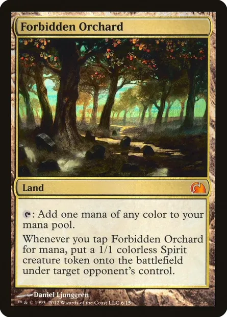 Cerisaie interdite, carte Magic V12 6 — extension From the Vault: Realms