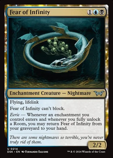 Fear of Infinity, Magic card DSK 214 — Duskmourn: House of Horror set
