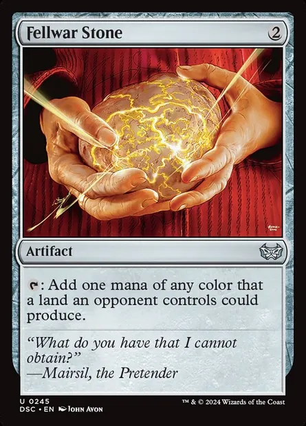Fellwar Stone, Magic card DSC 245 — Duskmourn: House of Horror Commander set