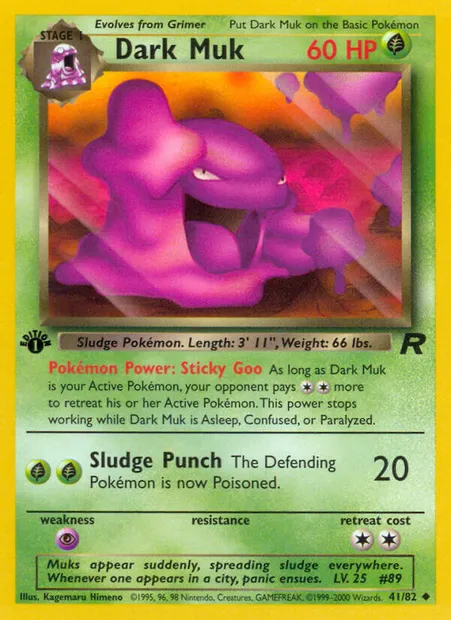 Dark Muk, Pokémon card TR 41 — Team Rocket set