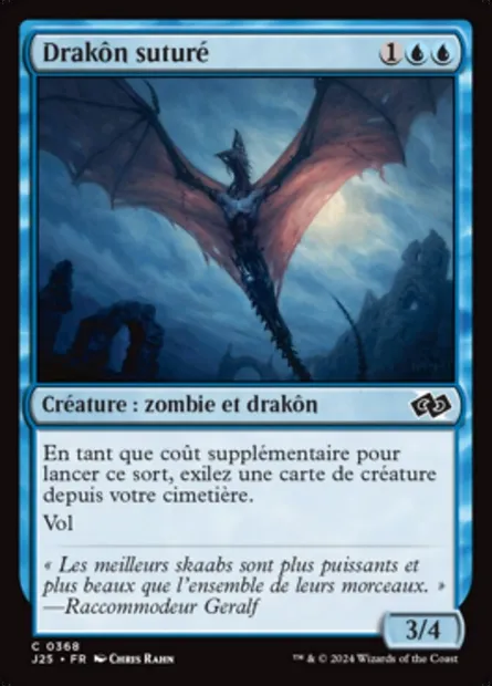 Drakôn suturé, carte Magic J25 368 — extension Foundations Jumpstart
