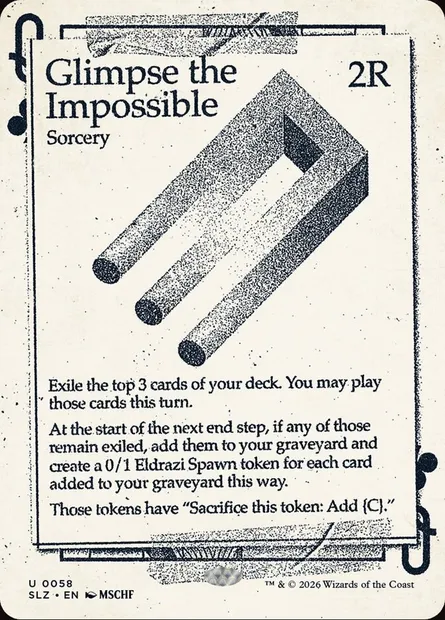 Glimpse the Impossible, Magic card SLZ 58 — The Zeta Set set