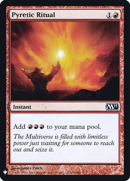 Pyretic Ritual, Magic card PLST M11-153 — The List set