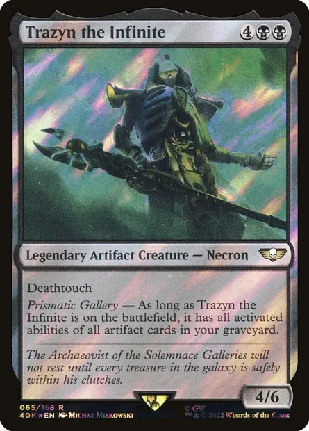 Trazyn the Infinite, Magic card 40K 65★ — Warhammer 40,000 Commander set