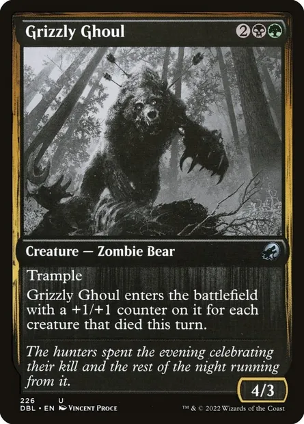 Grizzly Ghoul, Magic card DBL 226 — Innistrad: Double Feature set