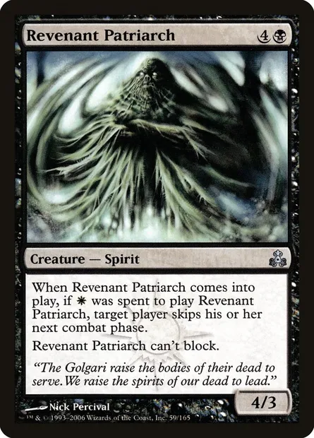 Revenant Patriarch, Magic card GPT 59 — Guildpact set