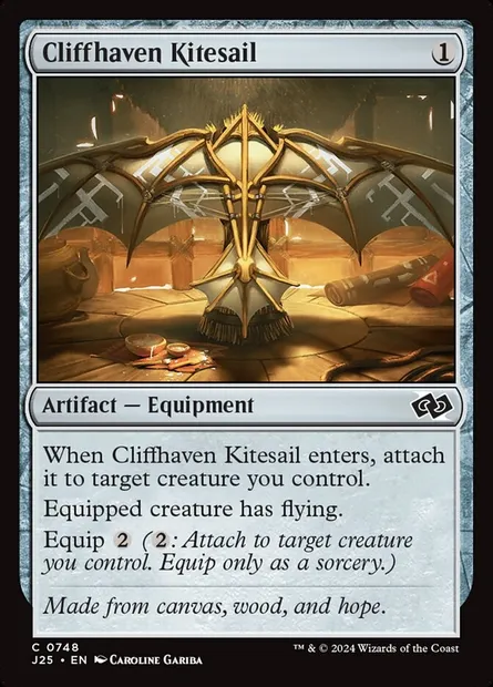 Cliffhaven Kitesail, Magic card J25 748 — Foundations Jumpstart set