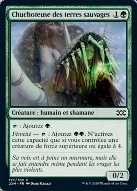 Chuchoteuse des terres sauvages, carte Magic 2XM 187 — extension Double Masters