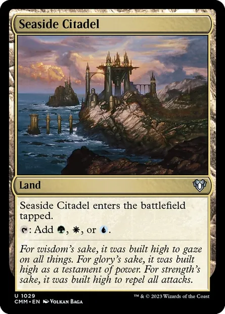Seaside Citadel, Magic card CMM 1029 — Commander Masters set