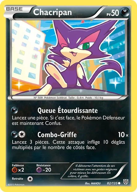 Chacripan, carte Pokémon PLS 82 — extension Tempète Plasma