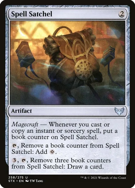 Spell Satchel, Magic card STX 258 — Strixhaven: School of Mages set