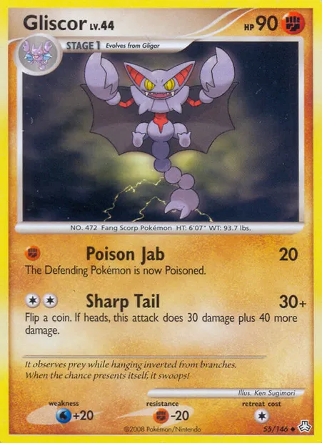 Gliscor, Pokémon card LA 55 — Legends Awakened set