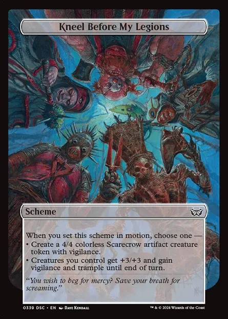 Kneel Before My Legions, Magic card DSC 339 — Duskmourn: House of Horror Commander set