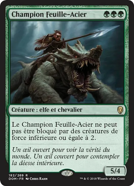 Champion Feuille-Acier, carte Magic DOM 182 — extension Dominaria