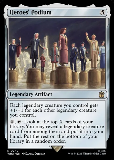 Heroes' Podium, Magic card WHO 242 — Doctor Who set