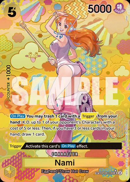 Nami, carte One Piece OP08-106 — extension TWO LEGENDS