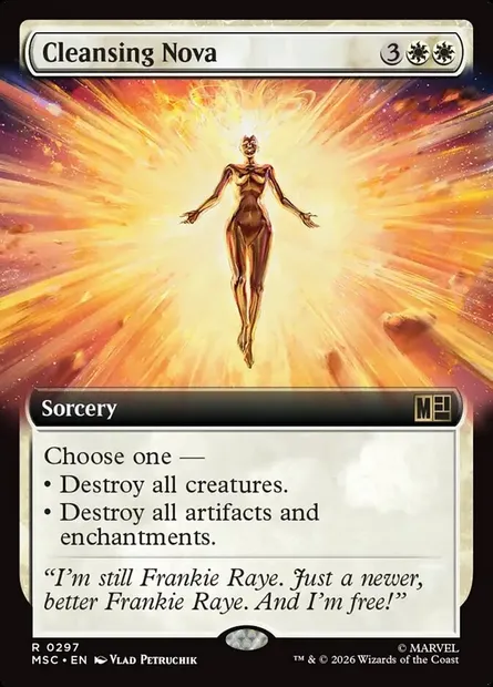 Cleansing Nova, Magic card MSC 297 — Marvel Super Heroes Commander set