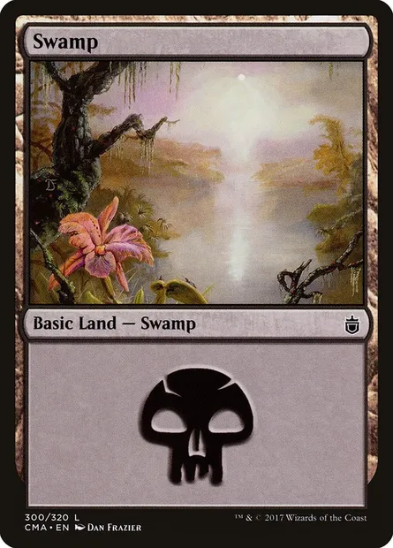 Swamp, Magic card CMA 300 — Commander Anthology set