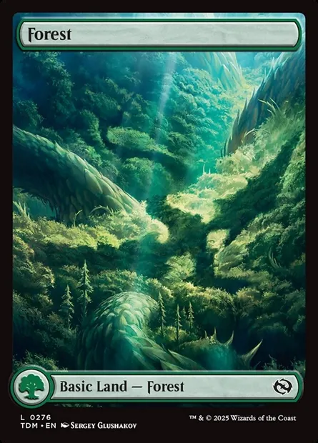 Forest, Magic card TDM 276 — Tarkir: Dragonstorm set