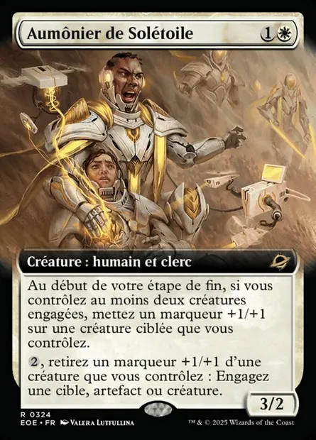 Aumônier de Solétoile, carte Magic EOE 324 — extension Edge of Eternities