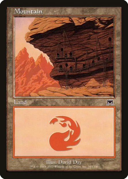 Mountain, Magic card ONS 345 — Onslaught set